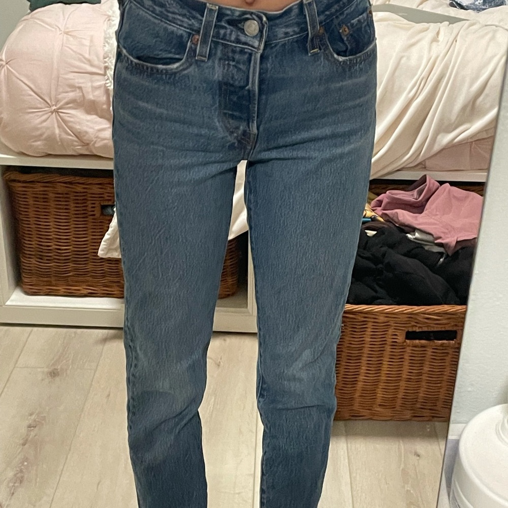 Levi Wedgie Dark Wash Jeans